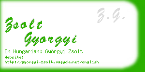 zsolt gyorgyi business card
